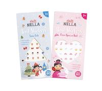 MISS NELLA Kids Nail Stickers, Snow Cute or Once Upon a Nail Designs, Pack of 60 Easy to Apply Stickers, Long Lasting, Age 3+ (2, Naild It)