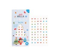 MISS NELLA Kids Nail Stickers, Snow Cute or Once Upon a Nail Designs, Pack of 60 Easy to Apply Stickers, Long Lasting, Age 3+ (1, Snow Cute)