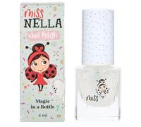 Miss Nella Party Collection CONFETTI CLOUDS- Special Glitter Clear Nail Polish for Kids, with Peel-off, Water Based, Non- Toxic & Odour Free Formula, Safe top coat for kids