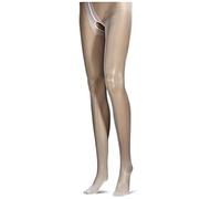 Miss O P101 Open Crotch Pantyhose, White, Large/X-Large