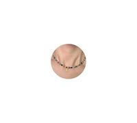 Miss Pink Initial Gemstone Necklaces for Women Girls, Colorful Beaded Boho Necklace Letter A-Z Bead Choker Necklace Y2K Natural Stone Handmade Gemstone Summer Beach Rainbow Necklace Jewelry Gifts, S