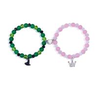 Miss Pink Spider Friendship Bracelets Matching Bracelets for Couples Best Friends Bff, Matching Spider Kitty Bracelet Halloween Christmas Birthday Jewelry Gifts for Women Teen Girls Bestie Gf Bf, S