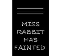 Miss Rabbit Has Fainted Notebook Tik Tok Trend 100 Pages Grid Notebook (6x9in)
