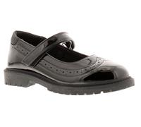 Miss Riot Olivia Girls Black Brogue Shoes, Size: 3