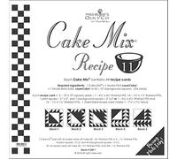 Miss Rosie's Quilt Co - Cake Mix Recipe 11 - Each Recipe Card Makes 1-7 1/2" X 7 1/2" Block