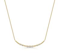 Miss ROX Diamond Bar Necklace Pendant Luxury Hallmarked Chain - Yellow Gold - ROX Diamond & Thrills Jewellery