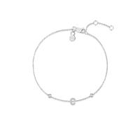 Miss ROX White Gold Initial C Bracelet Stylish Luxury Hallmarked Initial 'C' Chain Claw Set