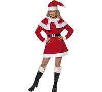 Miss Santa Fleece Costume, Red