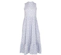 Miss Selfridge Womens Daisy Print Midi Tiered Dress - Blue Jersey - Size 6 UK