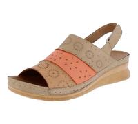 Miss Shoes Adesso Aspen Open Toe Slingback Sandals (Orange Toffee, UK Footwear Size System, Adult, Women, Numeric, Medium, 7)