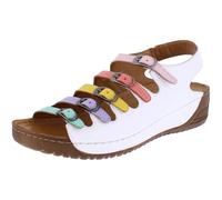 Miss Shoes Adesso Astrid Slingback Open Toe Leather Wedge Sandals for Women, Ladies Shoes (Dolly Mix, UK Footwear Size System, Adult, Numeric, Medium, 6)