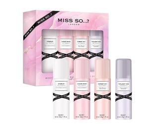 Miss So...? Mini Galore Womens Body Fragrance Gift Set, with Starlet, Sugar Rush, Sunset Sky & Twilight Kiss, Body Fragrance Set (4x50ml)