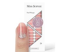 Miss Sophie Nail Wraps, 24 Ultra-Thin Nail Polish Strips with Glitter for Fingernails and Toenails, Adhere to Natural as well as Lacquered, Acrylic, Gel & Shellac Nails, Call Me Cinderella