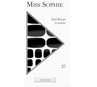 Miss-Sophie Nails Nail-FoilsBlack Velvet Pedicure Wrap