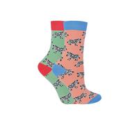 Miss Sparrow Girl's 2 Pack Animal Pattern Soft Breathable Bamboo Socks in Light Pink | Size: 4-6 Years Miss Sparrow Light Pink 4-6 Years