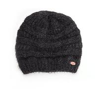 Miss Sparrow Knitted Beanie Hat, Black, Soft Cosy Warm Knit One Size