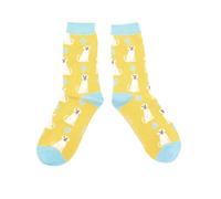 MISS SPARROW Labrador Socks Yellow Super Soft Breathable Bamboo Blend 1 Pair