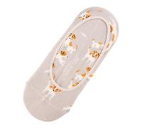 Miss Sparrow Ladies' No Show Invisible Socks, Novelty Pattern, Cotton Blend, UK Size 3-7, (UK, Numeric, 3, 7, Regular, Regular, Jack Russell Grey)