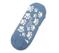 Miss Sparrow Ladies' No Show Invisible Socks, Novelty Pattern, Cotton Blend, UK Size 3-7, (UK, Numeric, 3, 7, Regular, Regular, Paw Print)
