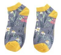 MISS SPARROW Meadow Trainer Socks Denim Breathable Bamboo Blend 1 Pair