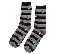 MISS SPARROW Mens Super Soft Robin Stripe Bamboo Socks Breathable 1 Pair Size 7 to 11