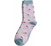 Miss Sparrow Robin Socks Super Soft Breathable Bamboo Blend Novelty 1 Pair
