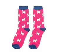 MISS SPARROW Scottish Terrier Dog Socks Super Soft Breathable Bamboo Blend Womens 1Pair Size 4 to 7