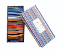 MISS SPARROW Socks In A Box Mens Stripes Super Soft Breathable Bamboo Blend Eco Friendly 2 Pairs Size 7 to 11