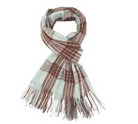 MISS SPARROW Tartan Scarf Duck Egg Soft Material Winter Warmer