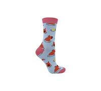 Miss Sparrow Women's Capybara Novelty Patterned Bamboo Socks in Blue | Size: 4-8 Miss Sparrow Blue 4-8