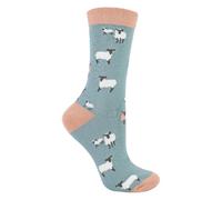 Miss Sparrow Womens Novelty Animal Soft Bamboo Breathable Socks | Plant Based Fibre | Statement Gift | Patterned Hosiery | Conversation Starter | Moisture Managing Hosiery