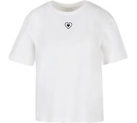 Miss Tee Damen T-Shirt Good Vibes Only Heart Tee MST094