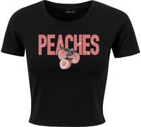 Miss Tee Damen T-Shirt Peaches Cropped Tee