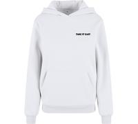 Miss Tee Damen Take It Easy Flowers Ladies Fluffy Hoody MST370