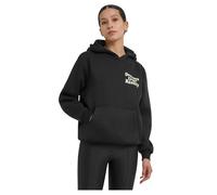 Miss Tee Dreams Over Reality Fluffy Hoodie Black 3XL Woman