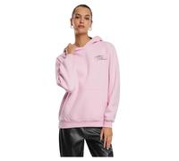 Miss Tee Give A Damn Fluffy Hoodie Pink XS Women
