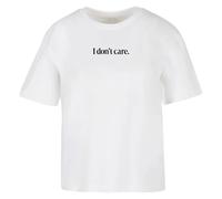 Women's T-shirt Miss Tee I Don't Care Blanc 3XL