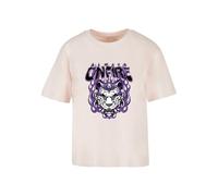 Miss Tee Women's Mst001-always On Fire Tee T-Shirt, Pink, M