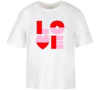 Miss Tee Love Heart Letters Short Sleeve T-shirt