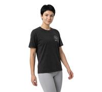 Miss Tee One Line Flowers Short Sleeve T-shirt Black S Woman