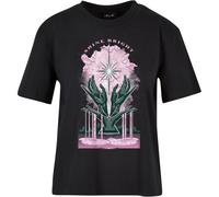 Miss Tee Shine Bright Tee T-Shirt Top Oversize Print Art Woman White Purple