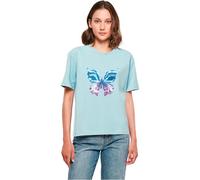 Miss Tee Women's Mst034-chromed Butterfly Tee T-Shirt, Ocean Blue, XXL