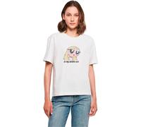 Miss Tee Women's Mst084-staying Delulu Tee T-Shirt, White, XXXXXL