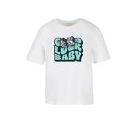 Miss Tee Women's Mst086-good Luck Baby Tee T-Shirt, White, Large