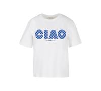 Miss Tee Women's Mst118-ciao Ragazze Tee T-Shirt, White, XS