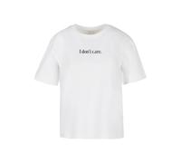 Miss Tee Women's Mst151-i Don´t Care Tee T-Shirt, White, XL