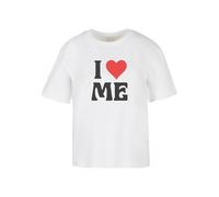 Miss Tee Women's Mst154-i Love Me Classic Tee T-Shirt, White, M