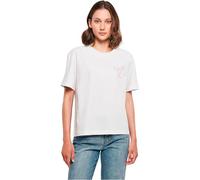 Miss Tee Women's Mst248-bow Oneliner Tee T-Shirt, White, L Plus Tall