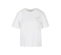 Miss Tee Women's Mst248-bow Oneliner Tee T-Shirt, White, L Plus Tall