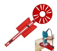 Miss Template Adjustable Grinding Template Sturdy Aluminum Template | Multifunctional Adjustment Guide for Precise Milling Woodworking Cutter Cutting Tool D